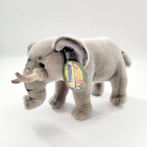 Adventure Planet Elephant Stuffed Animal Realistic Plush Zoo Animal 12" NEW